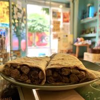 Delicious huge wrap. at Bayt Sara in Amman