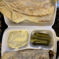 Kofta wrap  at Bayt Sara in Amman