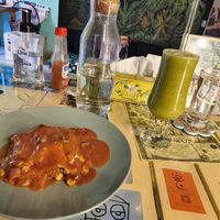 Vegan Lasagna, absolutely delicious as well as the detox juice at Bayt Sara in Amman