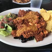 No huevos rancheros on field greens instead of tortillas. All of the yums! at The Remedy Diner in Raleigh