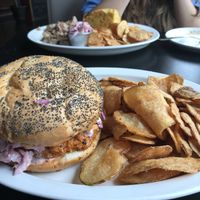 Vegan BBQ sandwich!  at The Remedy Diner in Raleigh