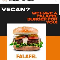 Falafal Burger 100% vegan at BurgerIM in Sunrise
