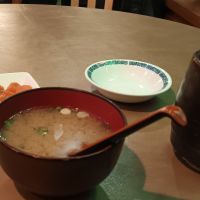 Veg miso soup at Grandeho Kamekyo in San Francisco