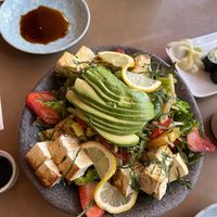 Delicious tofu salad.   at Grandeho Kamekyo in San Francisco