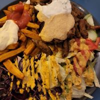 Gyros Teller at Vleischerei in Leipzig