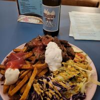 Gyros-Teller at Vleischerei in Leipzig