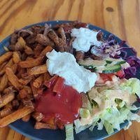 Gyros teller at Vleischerei in Leipzig