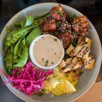 Bounty bowl with tofu at Mad Apple in Launceston