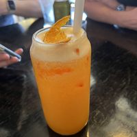 Orange and ginger juicee  at Mad Apple in Launceston