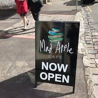Outside at Mad Apple in Launceston