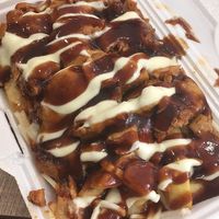 Vegan HSP “chicken” and “lamb” with vegan cheese and bbq sauce and garlic aioli at Taksim Kebab and Pizza in Eight Mile Plains