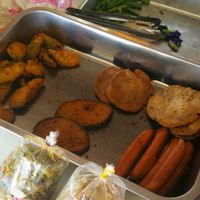 Faux meats at Youta Vegetarian 1 in Mae Klong