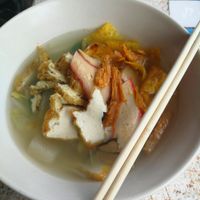 Noodle soup (not spicy) at Youta Vegetarian 1 in Mae Klong