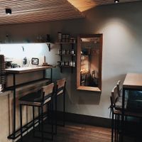 inside the cafe at Smoothie Lab in Vladivostok