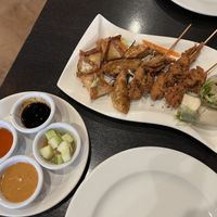 (off menu) vegan appetizer sampler  at Thotsakan in San Diego