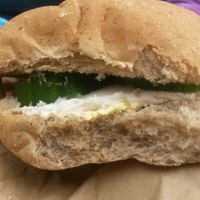 Vegan cream cheese and cucumber sabdwich at The Apothecary Cafe in Newcastle Upon Tyne