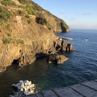 Vista dal ristorante  at Bar e Vini a Piè de Mà in Riomaggiore