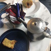 Vegan orange polenta cake   at Skinny Batch Bakery in Lusk