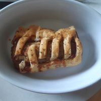 Vegan sausage roll at Skinny Batch Bakery in Lusk