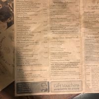 Menu at Rustico in Bexhill