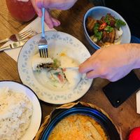 Curry met tofu at Bami House 1976 in Munich