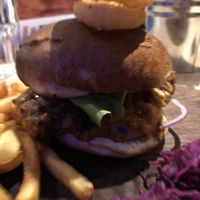Jackfruit burger  at Kitsch Inn in Les Houches