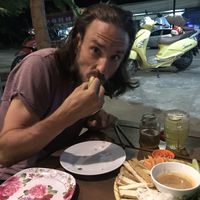Yum! Spring rolls are fantastic  at Tin Tin Pizzas in Phu Quoc