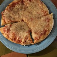 Cheese pizza  at Angelina's in Seaside