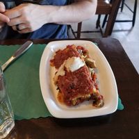 Lasagna at Bloodroot in Bridgeport