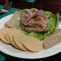 Mushroom pate at Bloodroot in Bridgeport