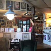 part restaurant, part bookstore at Bloodroot in Bridgeport