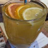 Citrus tea at Pierogarnia Stary Młyn in Gdansk