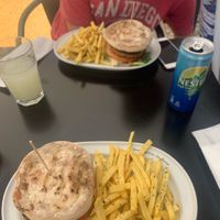 Both of the vegan burgers  at Hamburgueria do Bairro - Alexandre Herculano in Cascais