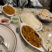 Chana masala and vegan roti  at 1st Indian Kitchen in Upper Darby