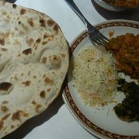 Roti and various curries at Tamanna in Aviemore