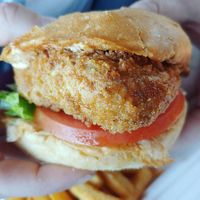 The best and thickest chik'n sandwich I have ever had! at Garden Grill in Las Vegas