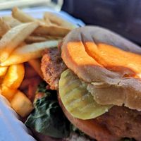 Buffalo chik'n sandwich at Garden Grill in Las Vegas