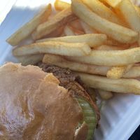Chicken sandwich with fries   at Garden Grill in Las Vegas