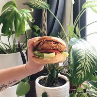 Delicious chicken sandwich   at Garden Grill in Las Vegas