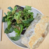California burrito with salad at Garden Grill in Las Vegas