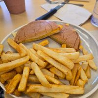 Grilled cheese with fries (kids menu) at Garden Grill in Las Vegas