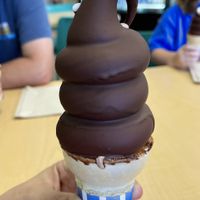 Swirl dipped with chocolate - so good!   at Garden Grill in Las Vegas