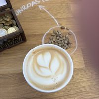 Capuccino with oatmilk  at Mala Pražarna in Ljubljana