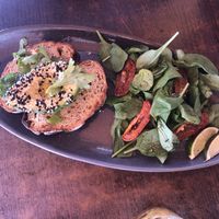 Avo on sourdough at The Balcony in Townsville