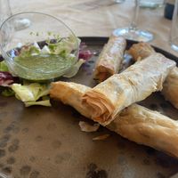 Pasta fillo rolls  at Il Braciere in Cazzago San Martino