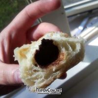 Chocolate filled croissant. at Karmavore in New Westminster