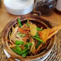 Vegan vegetable clay pot at Sky in Port Adelaide