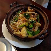 Vegan clay pot vegetables at Sky in Port Adelaide