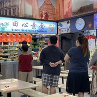 Long queue, but service is reasonably fast  at Vegetarian Ideas 不荤主义 in Northeast Singapore