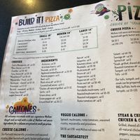 Awesome veggie toppings  at Mellow Mushroom in Winston-salem